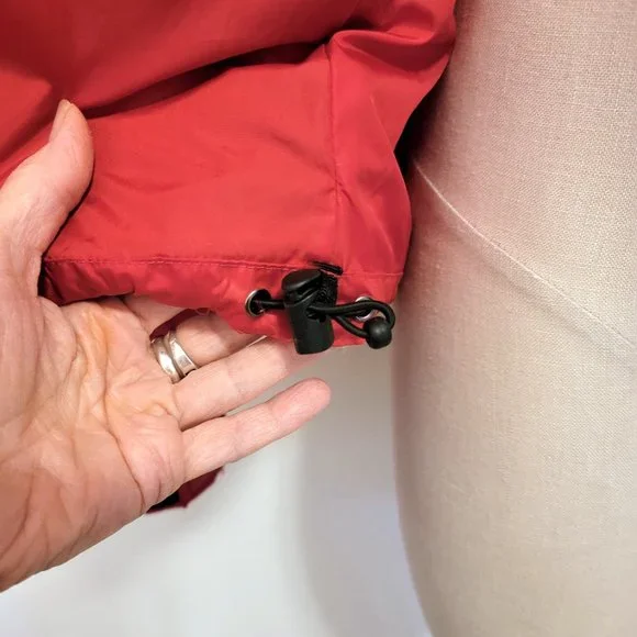 DOWN Jacket RED Montana Mountaineering HOOD Small - Picture 10 of 15